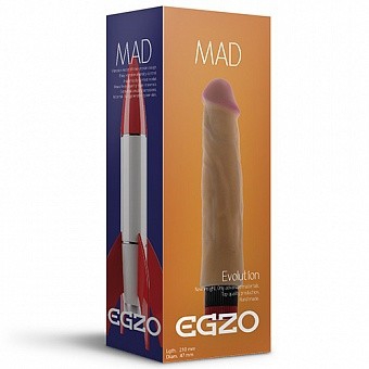 Вибратор реалистичный "Egzo" "крепыш" без мошонки 